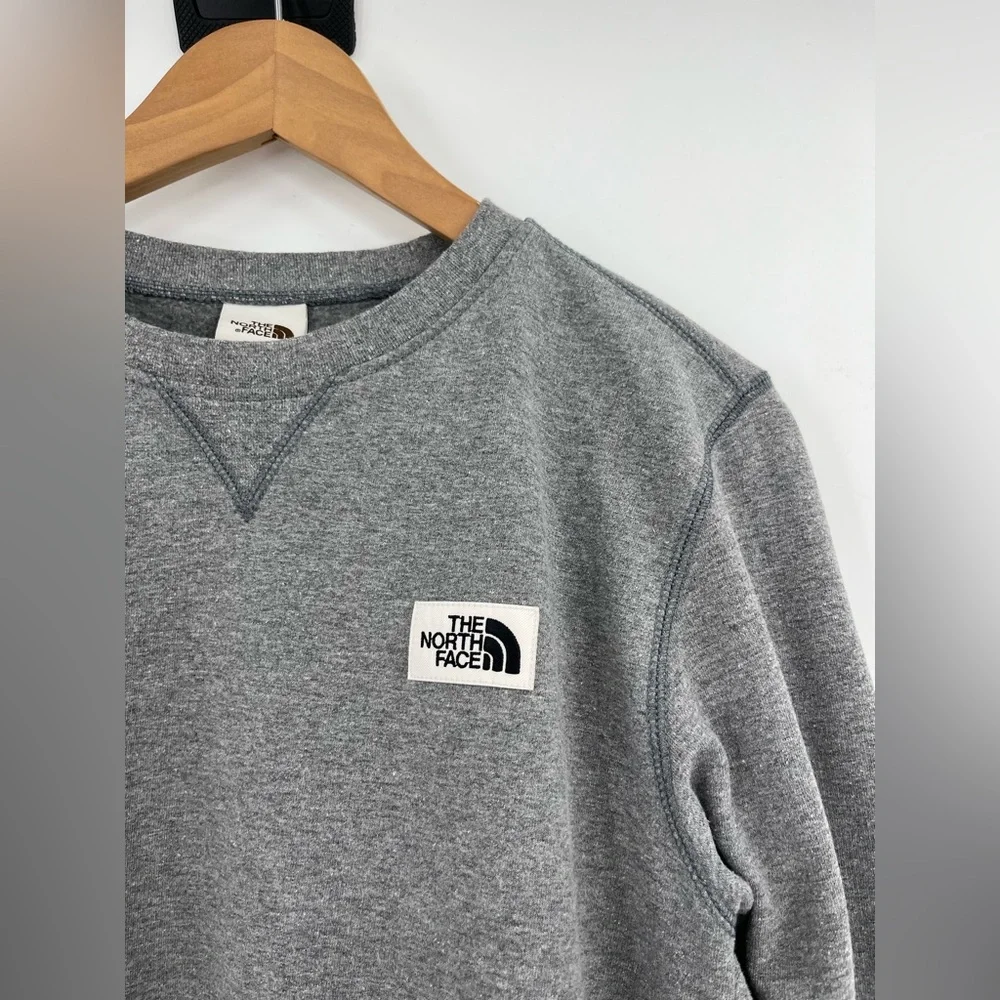 The north face grey fleece heritage crewneck sweatshirt XS Gorpcore athleisure